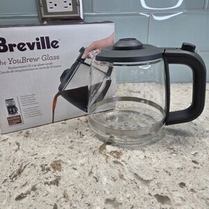 NEW OPEN BOX Breville YouBrew Glass Replacement Carafe 12 Cup BDC012GC Coffee
